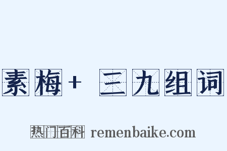 素梅+三九组词是什么意思的图片